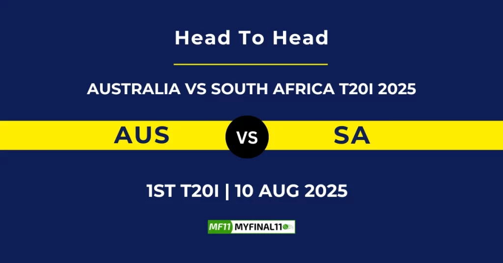 AUS vs SA Player Battle & Head to Head Team Stats – 1st T20I South Africa tour of Australia 2025