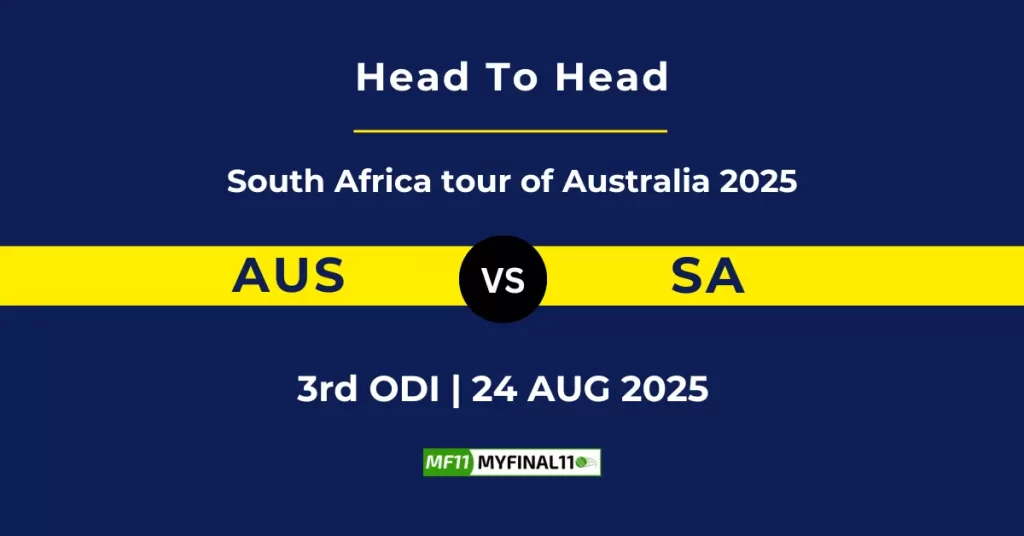 AUS vs SA Player Battle & Head to Head Team Stats – South Africa tour of Australia 2025