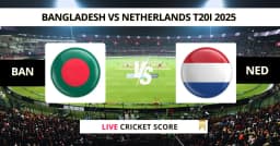 BAN vs NED Live Score: Scorecard, Ball by Ball Commentary – 2nd T20I, Bangladesh vs Netherlands T20I 2025