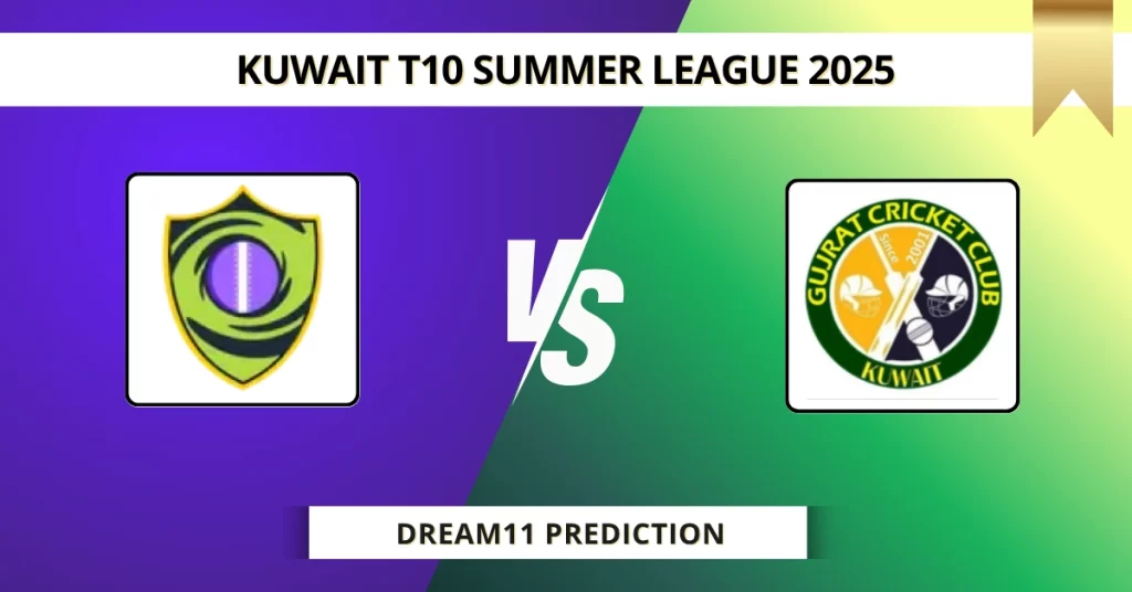 BCC vs GCC Dream11 Prediction Today: Pitch Report, Player Stats, & Fantasy Tips Kuwait T10 Summer League 2025 – Match 14