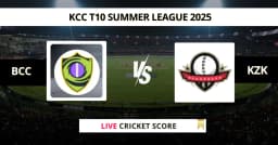 BCC vs KZK Live Score: Scorecard, Ball by Ball Commentary – Match 41, KCC T10 Summer League