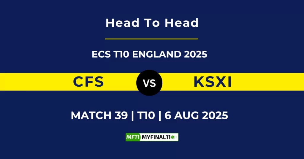 CFS vs KSXI Player Battle & Head to Head Team Stats – ECS T10 England 2025
