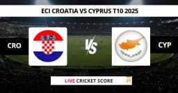 CRO vs CYP Live Score: Scorecard, Ball by Ball Commentary – Match 1, ECI Croatia vs Cyprus T10 2025