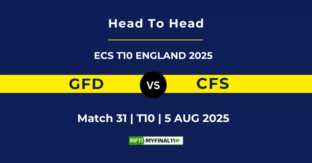 GFD vs CFS Player Battle & Head to Head Team Stats – ECS T10 England 2025