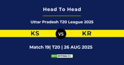 KS vs KR Player Battle & Head to Head Team Stats – Uttar Pradesh T20 League 2025