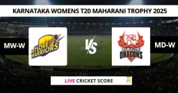 MW-W vs MD-W Live Score: Scorecard, Ball by Ball Commentary – Match 8, Karnataka Women’s T20 Maharani Trophy 2025