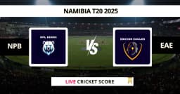 NPB vs EAE Live Score: Scorecard, Ball by Ball Commentary – Match 11, Namibia T20 2025