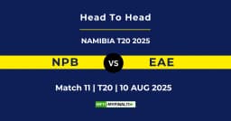 NPB vs EAE Player Battle & Head to Head Team Stats – Namibia T20 2025