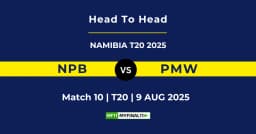 NPB vs PMW Player Battle & Head to Head Team Stats – Namibia T20 2025
