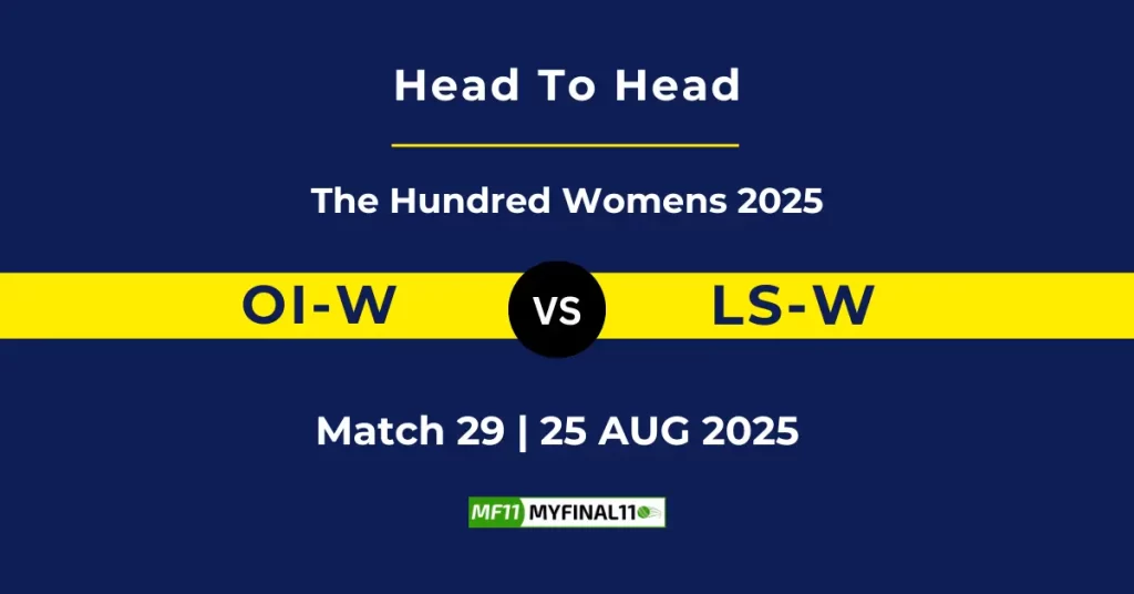 OI-W vs LS-W Player Battle & Head to Head Team Stats – The Hundred Womens 2025