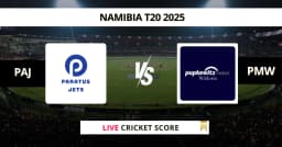 PAJ vs PMW Live Score: Scorecard, Ball by Ball Commentary – Match 12, Namibia T20 2025
