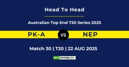 PK-A vs NEP Player Battle & Head to Head Team Stats – Australian Top End T20 Series 2025