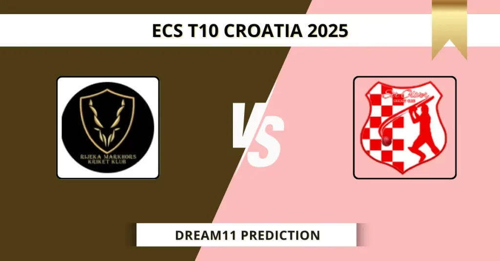 RJM vs SOS Dream11 Prediction Today: Pitch Report, Player Stats, & Fantasy Tips ECS T10 Croatia 2025 – Match 11