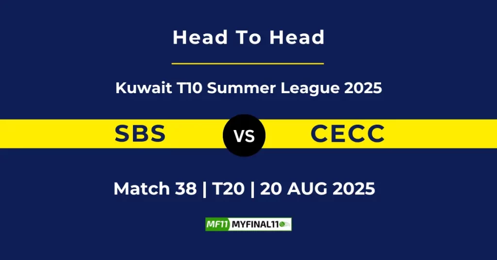 SBS vs CECC Player Battle & Head to Head Team Stats – Kuwait T10 Summer League 2025