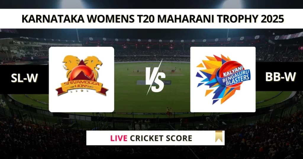 SL-W vs BB-W Live Score: Scorecard, Ball by Ball Commentary – Match 4, Karnataka Women’s T20 Maharani Trophy 2025