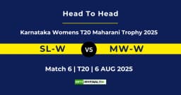 SL-W vs MW-W Player Battle & Head to Head Team Stats – Karnataka Women’s T20 Maharani Trophy 2025