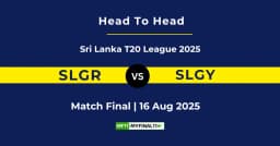 SLGR vs SLGY Player Battle & Head to Head Team Stats – SLC T20 League 2025