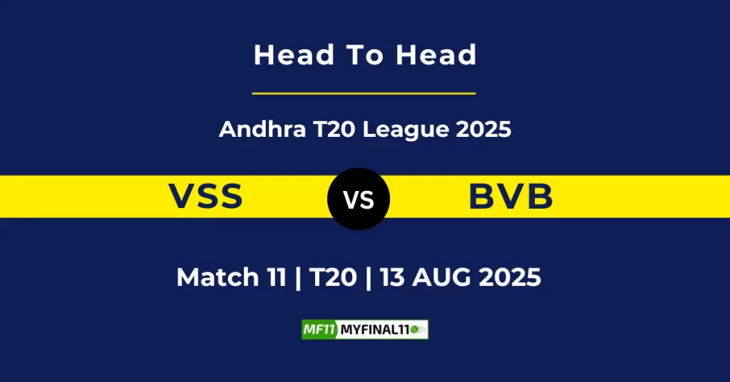 VSS vs BVB Player Battle & Head to Head Team Stats – Andhra T20 League 2025