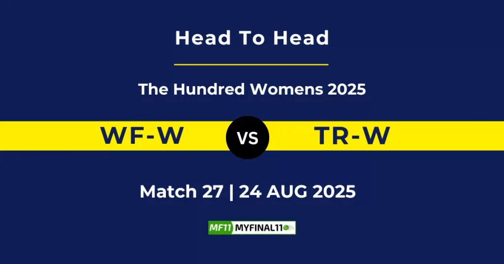 WF-W vs TR-W Player Battle & Head to Head Team Stats – The Hundred Womens 2025