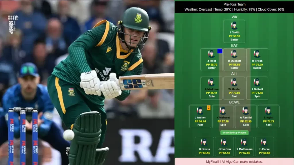 ENG vs SA Dream11 Prediction Today: Pitch Report & Player Stats, 2nd ODI, South Africa tour of England 2025