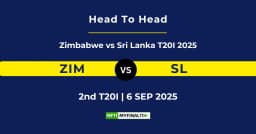 ZIM vs SL Player Battle & Head to Head Team Stats – Zimbabwe vs Sri Lanka T20I 2025