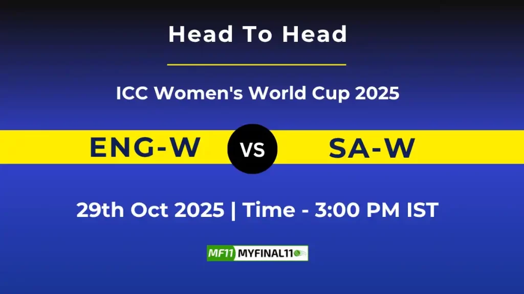 ENG-W vs SA-W ODI: Player Battle & Head to Head Team Stats – ICC Women’s World Cup 2025