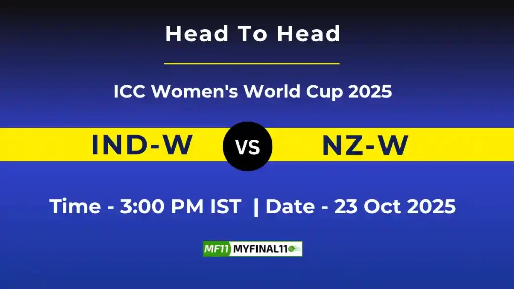 IND-W vs NZ-W ODI Player Battle & Head to Head Team Stats – ICC Women’s World Cup 2025