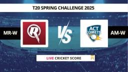 MR vs AM Women Live Score: Scorecard, Ball by Ball Commentary – Match 18, T20 Spring Challenge 2025