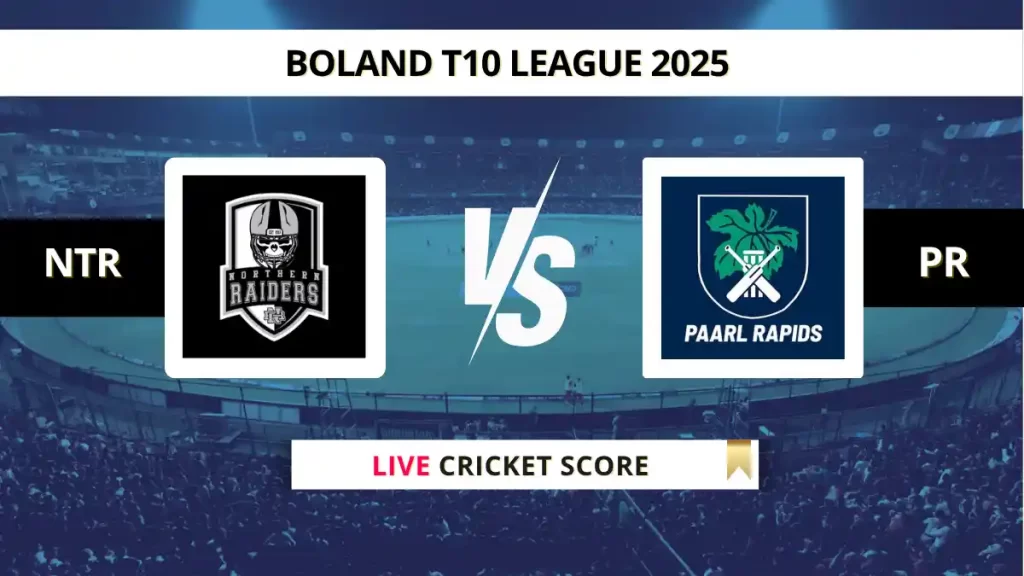 NTR vs PR Live Score: Scorecard, Ball by Ball Commentary – Match 21, Boland T10 League