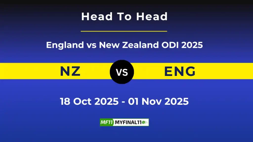 NZ vs ENG ODI Player Battle & Head to Head Team Stats – England vs New Zealand 2025