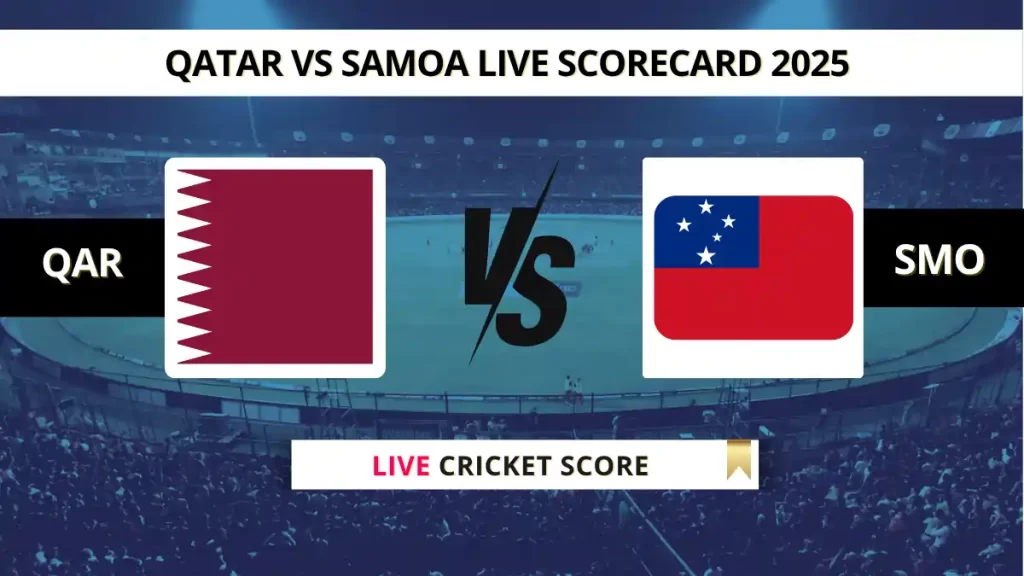 QAT vs SMO Live Score: Scorecard, Ball by Ball Commentary – A2 v C2 Match, ICC Mens T20 World Cup East Asia Pacific Qualifier 2025