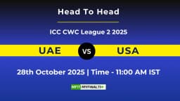 UAE vs USA ODI: Player Battle & Head to Head Team Stats – ICC CWC League 2 2025