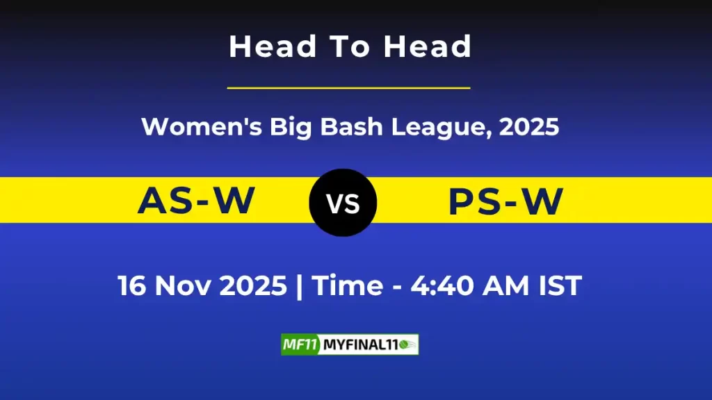 AS-W vs PS-W Player Battle, Statistics and Team Stats – Women’s Big Bash League 2025