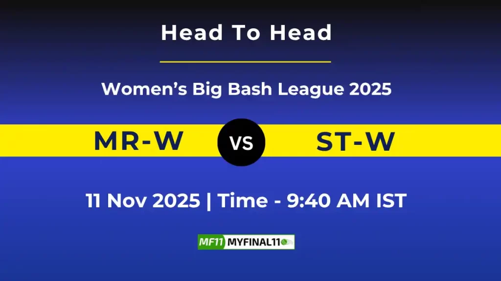 MR-W vs ST-W Player Battle, Statistics and Team Stats – Women’s Big Bash League 2025