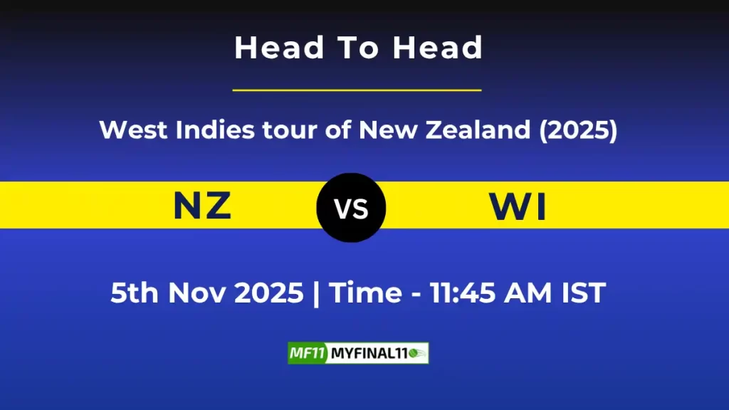 NZ vs WI T20I Player Battle & Head to Head Team Stats – West Indies tour of New Zealand 2025