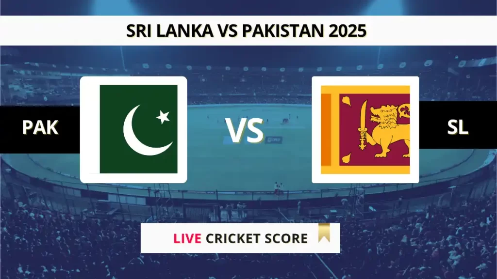 PAK vs SL Live Cricket Score, Scorecard, Commentary, 1st ODI, Sri Lanka vs Pakistan 2025
