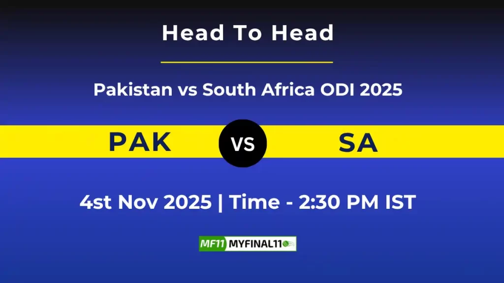 PAK vs SA 1st ODI: Player Battle & Head to Head Team Stats – South Africa tour of Pakistan 2025