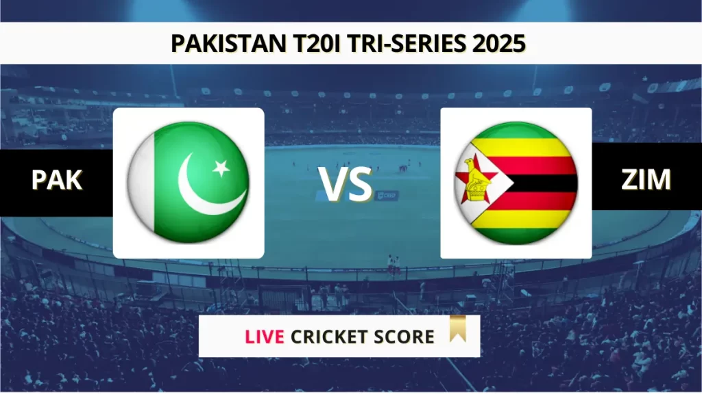 PAK vs ZIM Live Score: Scorecard, Ball by Ball Commentary – 4th T20I, Pakistan T20I Tri-Series 2025