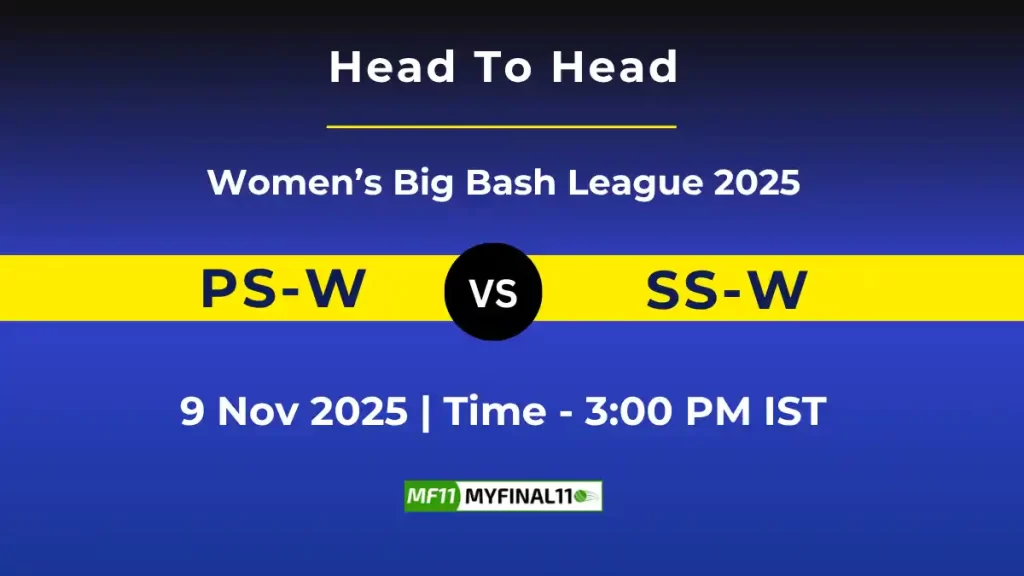 PS-W vs SS-W Player Battle, Statistics and Team Stats – Women’s Big Bash League 2025