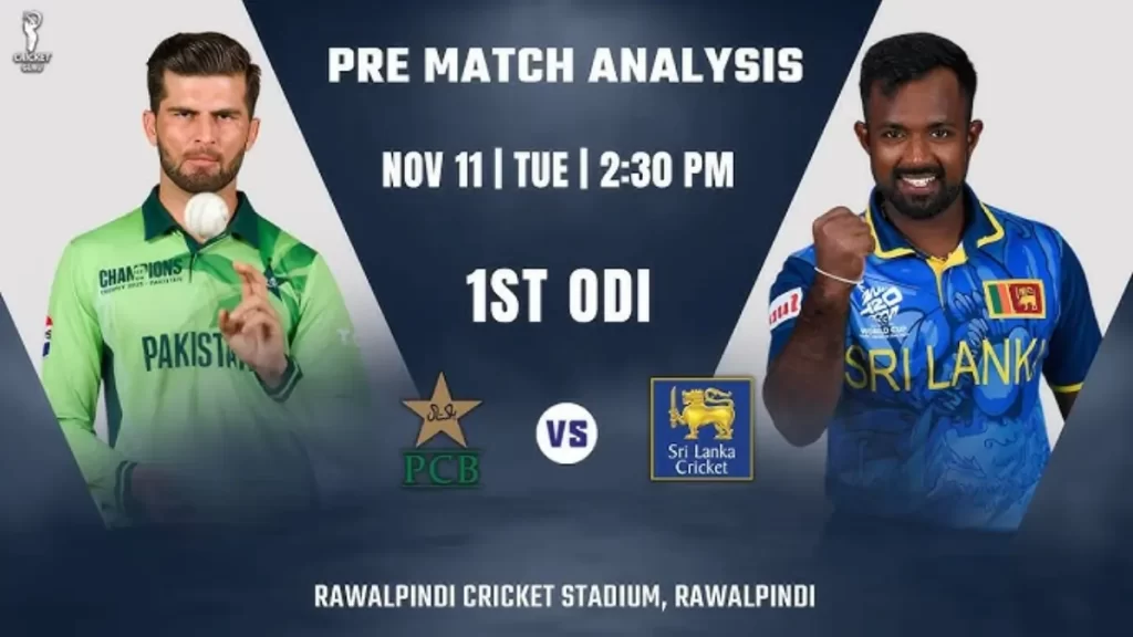 PAK vs SL 1st ODI 2025 – Team Analysis, Pitch Report, Playing XI & Match Prediction