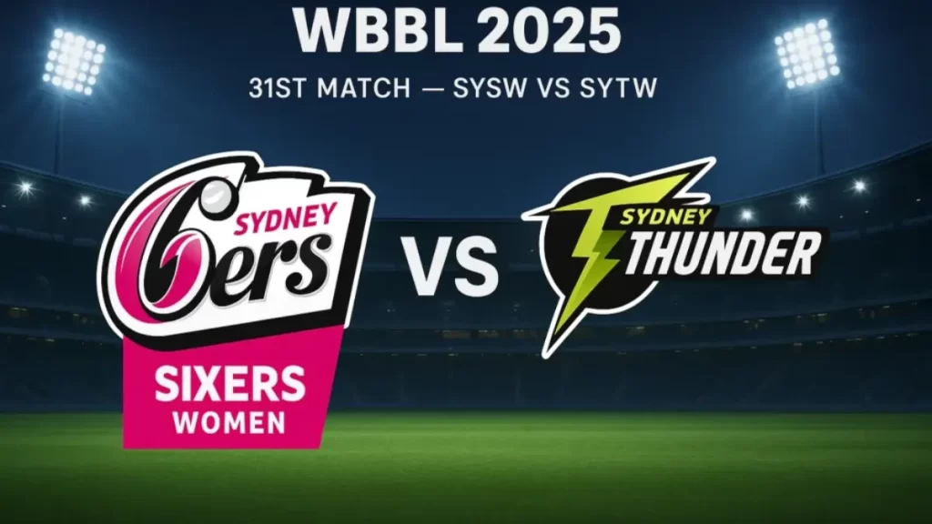 SS-W vs ST-W 31st T20:Team Analysis, Pitch Report, Playing XI & Match Prediction | WBBL 2025