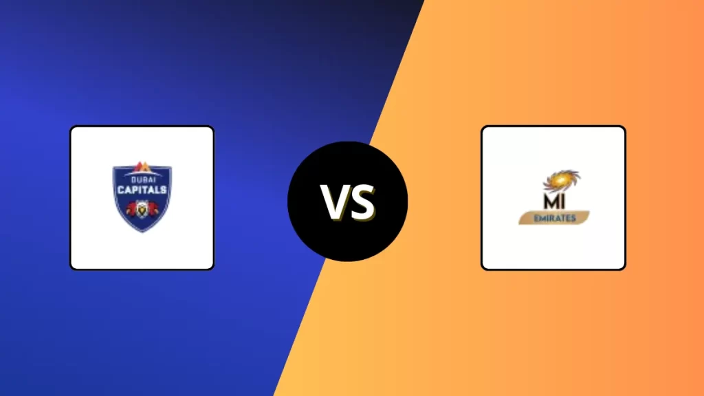 DC vs MIE Player Battle & Head to Head Team Stats – International League T20 2025