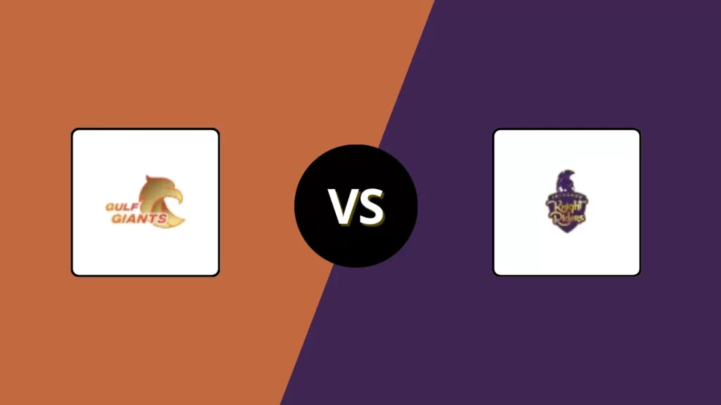 GG vs ADKR Player Battle & Head to Head Team Stats – International League T20 2025