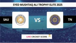 SAU vs TN Live Score: Scorecard, Ball by Ball Commentary – Group D, Syed Mushtaq Ali Trophy Elite 2025