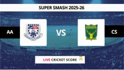 AA vs CS Live Score, Scorecard, Ball by Ball Match Updates – 30th Match, Super Smash 2025-26