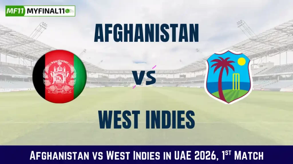 AFG vs WI 1st T20I Dream11 Prediction, in Sharjah, January 19, 2026 – Winning Fantasy Tips, Playing11, Pitch Report