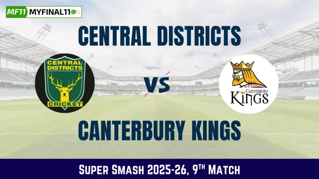 CS vs CTB Dream11 Prediction & Fantasy Cricket Tips (Super Smash, 9th Match), in Nelson, Jan 3, 2026