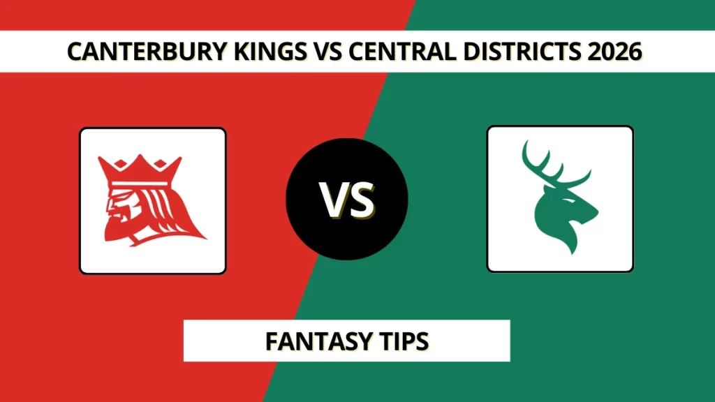 CK vs CS Dream11 Prediction (7th Match), in Christchurch, Jan 1, 2026 – Fantasy Tips, Playing11, Pitch Report