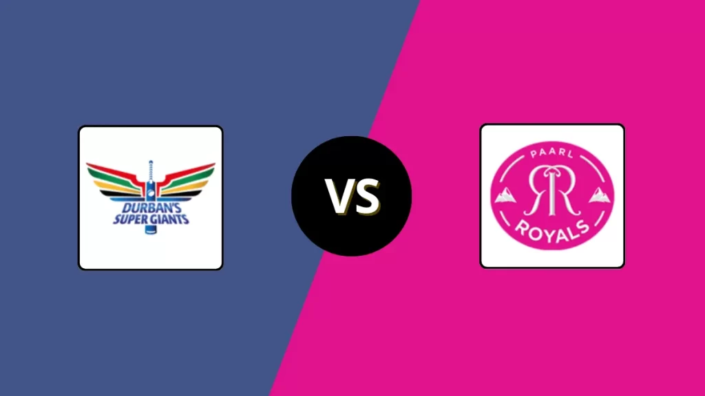 DSG vs PR Head to Head, Player Battles & Team Stats | Durban Super Giants vs Paarl Royals 2025