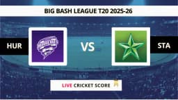 HUR vs STA Live Score, Scorecard, Ball by Ball Match Updates – Knockout, Big Bash League 2025-26